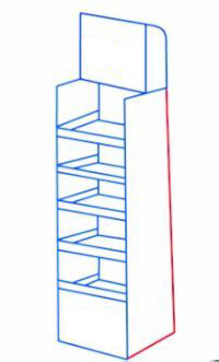 紙貨架安裝示意圖